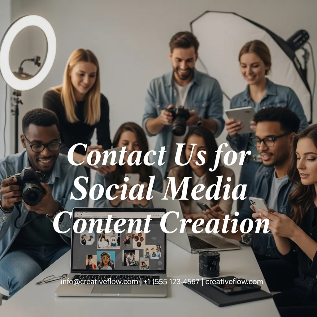 Contact us for social media content creation
