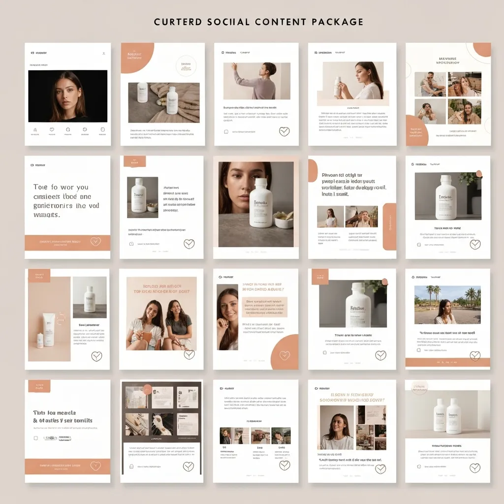 Professional social media content package